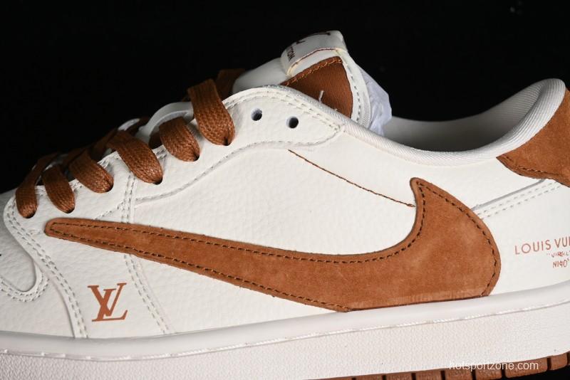 Nike Air Jordan 1 Low OG SP Travis Scott x Fragment Design Collaboration Sneakers - LX1988-900