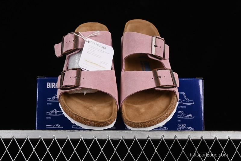Birkenstock Arizona Soft Footbed Sandals with Suede Leather and Lambswool Lining - G.D4