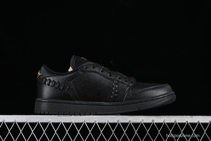 Nike Air Jordan 1 Low "Method of Make" Casual Sneakers with Woven Design - FN5032-007