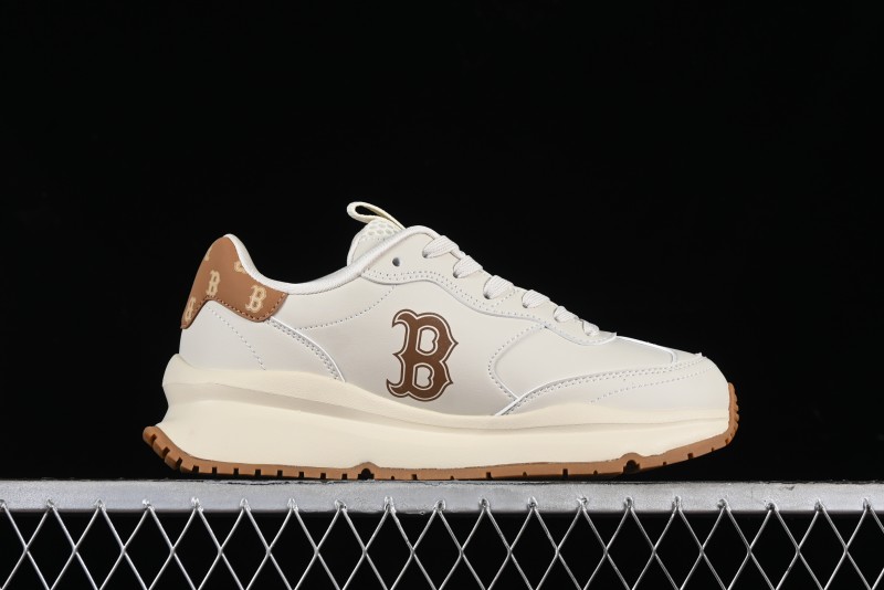 New York Yankees MLB Chunky Runner Denim Monogram Lightweight Casual Sneakers - 3ASHCRM3N43BRS