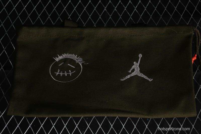 Nike Travis Scott x Jordan Cut The Check AJ1 Basketball Shoes with Velcro Strap - FZ8117-003