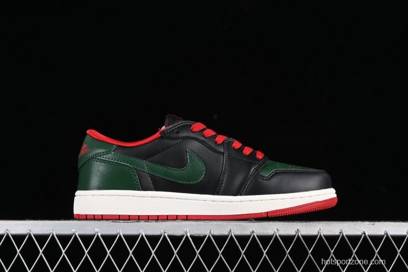 Nike Air Jordan 1 Low AJ1 Black Green Casual Sneakers - CZ0775-036
