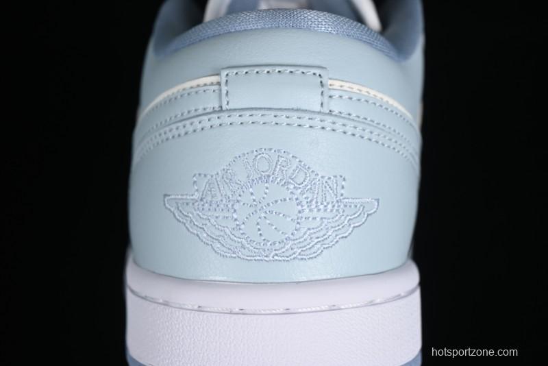 Nike Air Jordan 1 Low AJ1 White Magnolia Casual Sneakers - DC0774-164