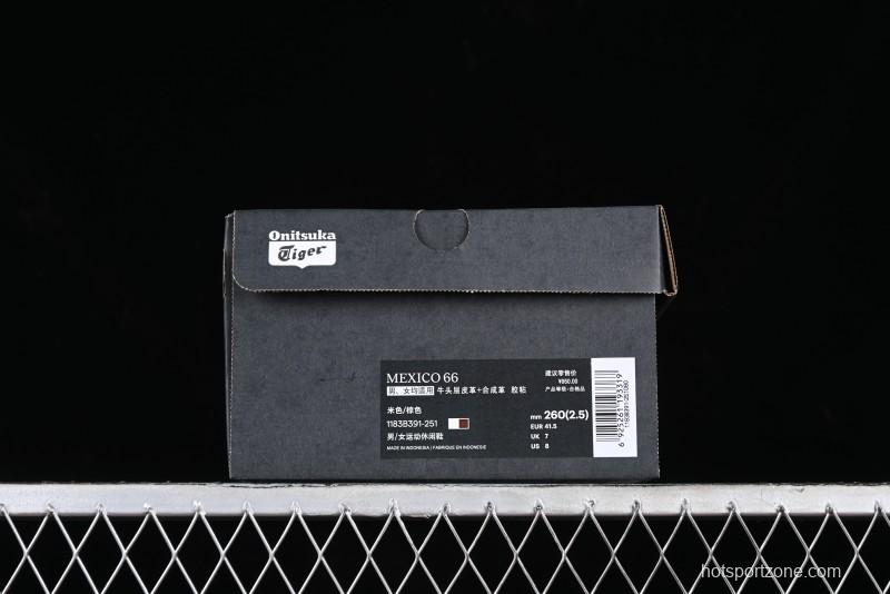 Onitsuka Tiger Mexico 66 Low-Top Leather Sneakers for Casual Running - 1183B391-251