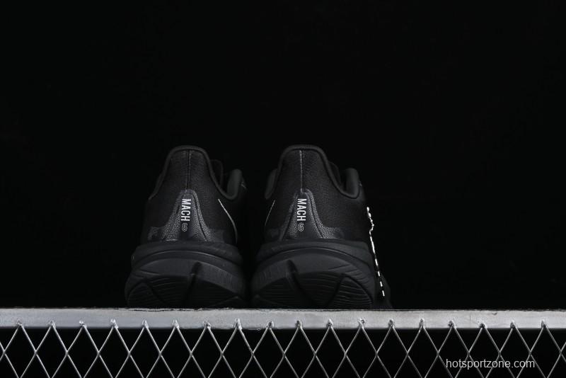 HOKA ONE ONE MACH 6 Flagship Racing Shoes with Carbon Plate Technology and Asymmetric Design - 114791 BLACK