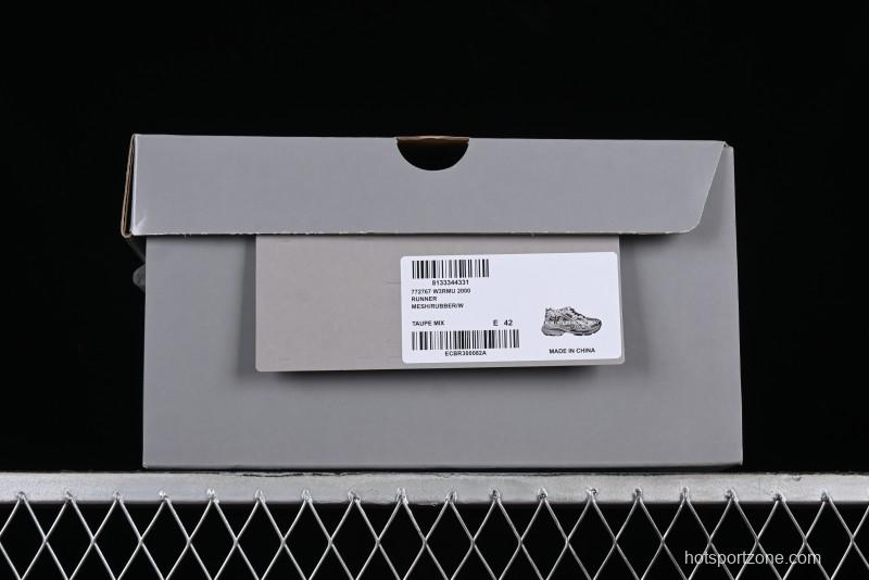 Balenciaga Runner Kith Four Color Retro Casual Sneakers - W3RMU2000