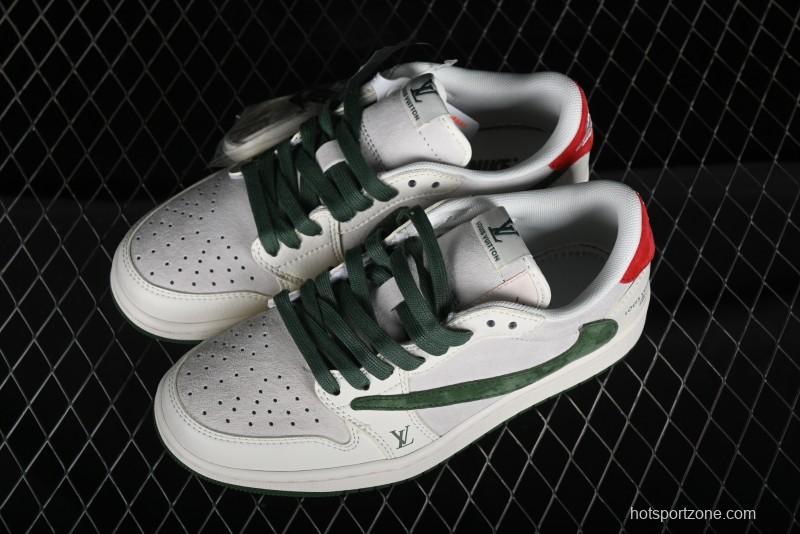 Nike Travis Scott x Fragment Design x Air Jordan 1 Low OG SP AJ1 LV Collaboration Sneakers - XY2688-102