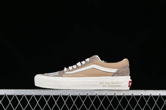 Vans Mark SBTG x Vans 2024 Asia Artist Collaboration Series Mismatch Color Low-Top Casual Skate Shoes - VN000CT84MG