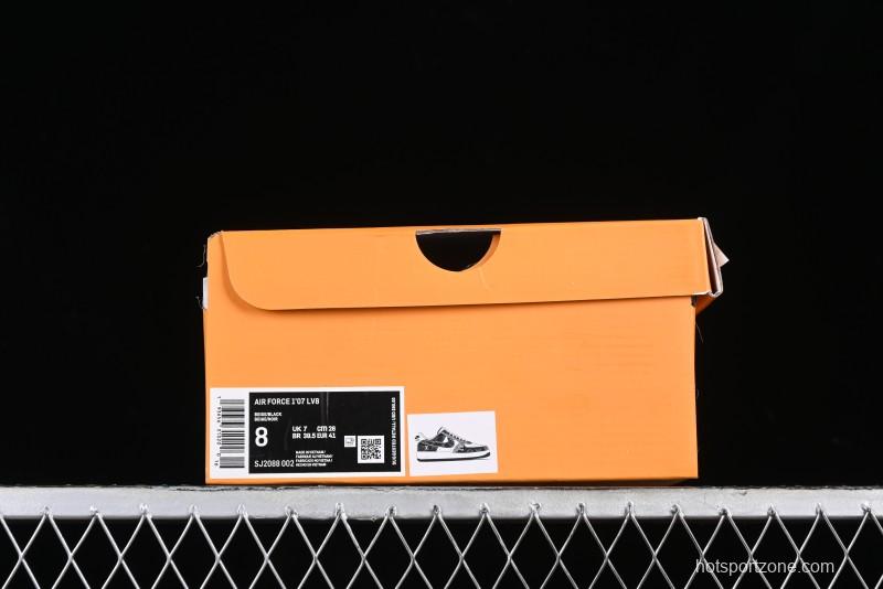 Nike Air Force 1 '07 Low LV Collaboration - Starry Night Black Low-Top Casual Sneakers - SJ2088-002