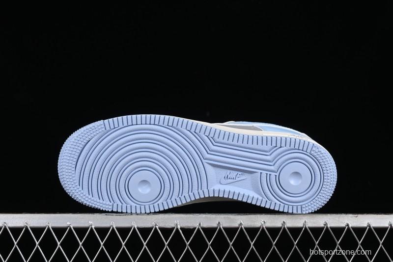 Nike Air Force 1 '07 Low Bape Collaboration - Light Grey Blue Casual Sneakers BB9599-204