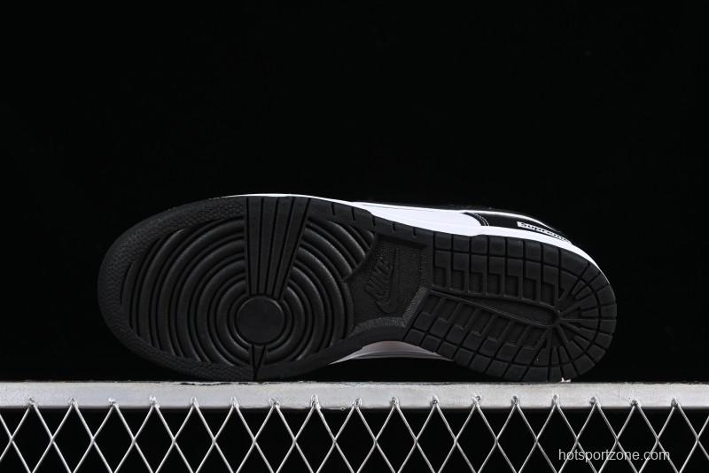 Nike Supreme x SB Dunk Low Panda Colorway Low-Top Casual Skate Shoes - RM2308-332