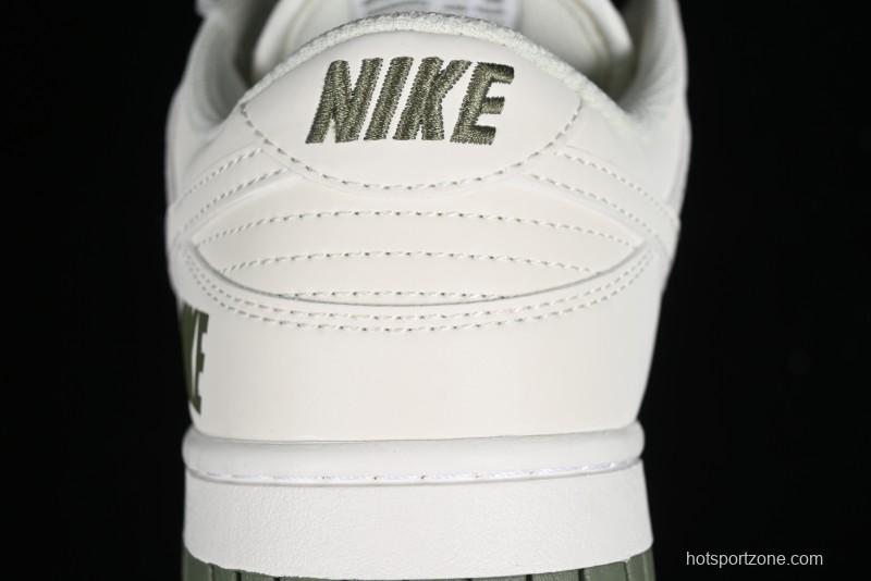 Nike SB Dunk Low Collaboration Triple Swoosh Military Green Colorway Low-Top Casual Skateboarding Shoes - NK5639-323