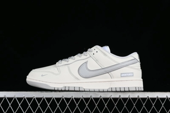Nike SB Dunk Low UN Collaboration - Light Grey Swoosh Anniversary High-End Custom Low-Top Casual Skate Shoes - SF1588-135