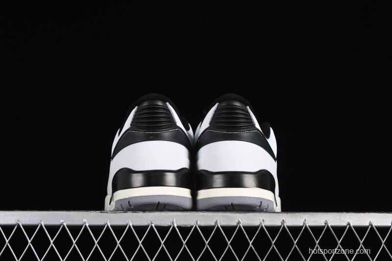 Nike Air Jordan 2/3 Retro Low Top Basketball Shoes in White/Black/Sail/Cement Grey - FD0383-100