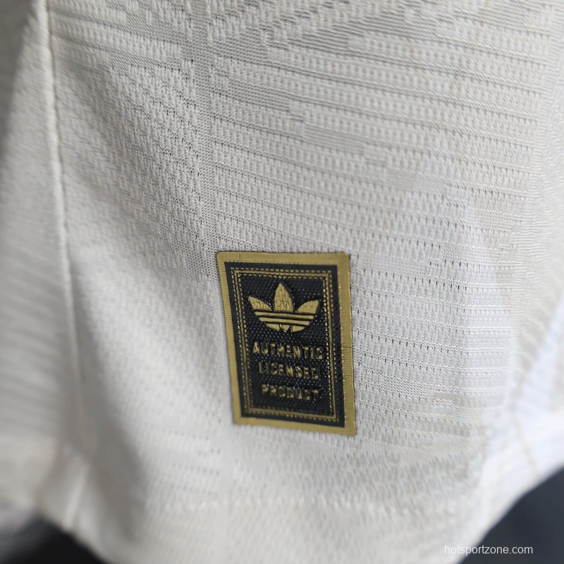 25/26 Player Version Bayern Munich White Diamond Pattern POLO Special Jersey