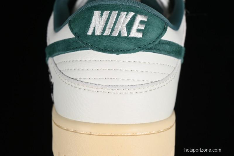 Nike SB Dunk Low Stussy Collaboration Beige Green Mini Swoosh Anniversary Custom Low-Top Casual Sneakers - CF3688-006