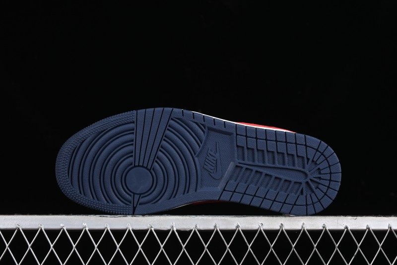 Nike Travis Scott x Fragment Design x Jordan Air Jordan 1 Low OG SP AJ1 LV Blue Red Low-top Casual Sneakers - YQ2088-670