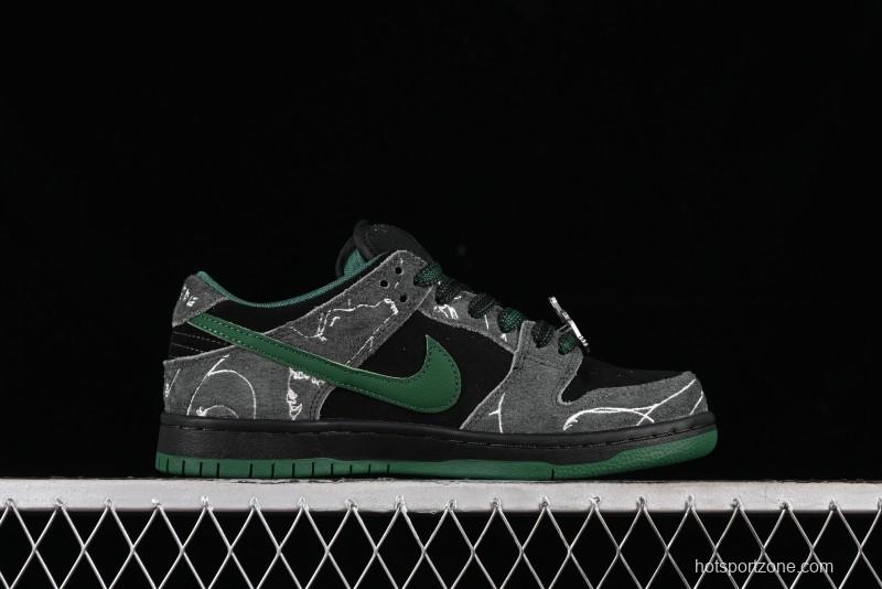 Nike There Skateboards x Nike SB Dunk Low Graffiti Art Style Collaboration SB Low Top Casual Skate Shoes - HF7743-001