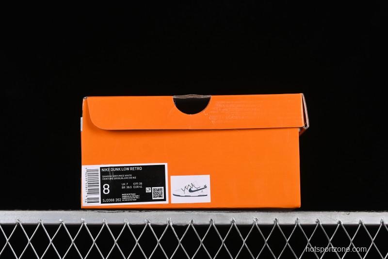 Nike SB Dunk Low LV Collaboration - Straps Lamborghini Off White Dark Grey Swoosh Anniversary High-End Custom Low-Top Casual Sneakers - SJ2068-262