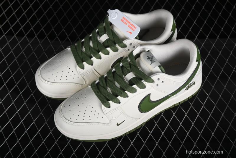 Stussy x Nike SB Dunk Low Anniversary Premium Customized Sneakers - DQ1098-381