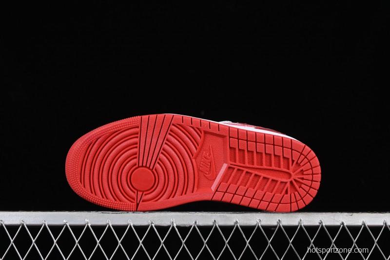 Nike Air Jordan 1 Low AJ1 White Red Casual Sneakers - FQ1935-018