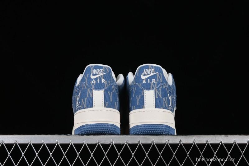 Nike Air Force 1 '07 Low LV Collaboration - Denim Double Swoosh Low-Top Casual Sneakers - HD1968-028