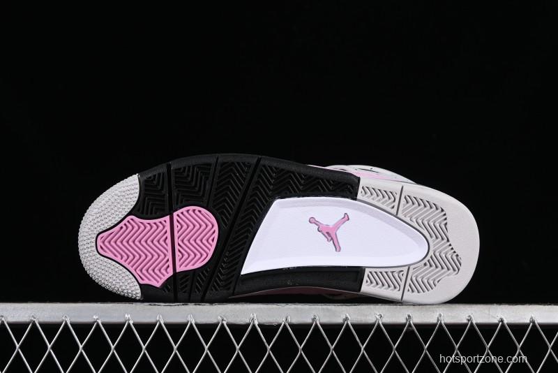 Nike Air Jordan 4 Retro Sneakers in Orchid Pink with Cement Grey Accents - AQ9129-501