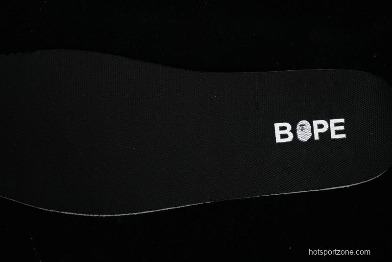 Nike SB Dunk Low BAPE Collaboration - Off-White Black Swoosh Anniversary Custom Low-Top Casual Skate Shoes - XD6188-037