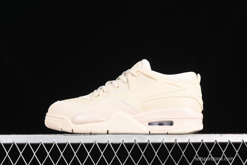Nike Air Jordan 4 Remastered Retro Sneakers in White Grey - FQ7940-200