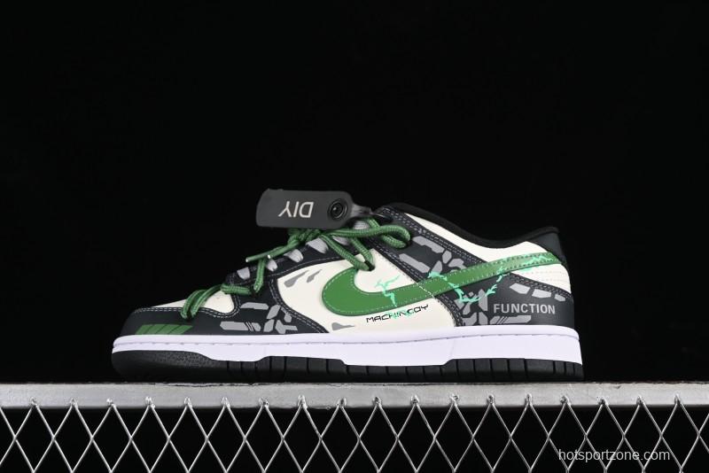 Nike Dunk Low FZBB Mechanical Theme SB Strap Low-Top Casual Sneakers - DD1391-100