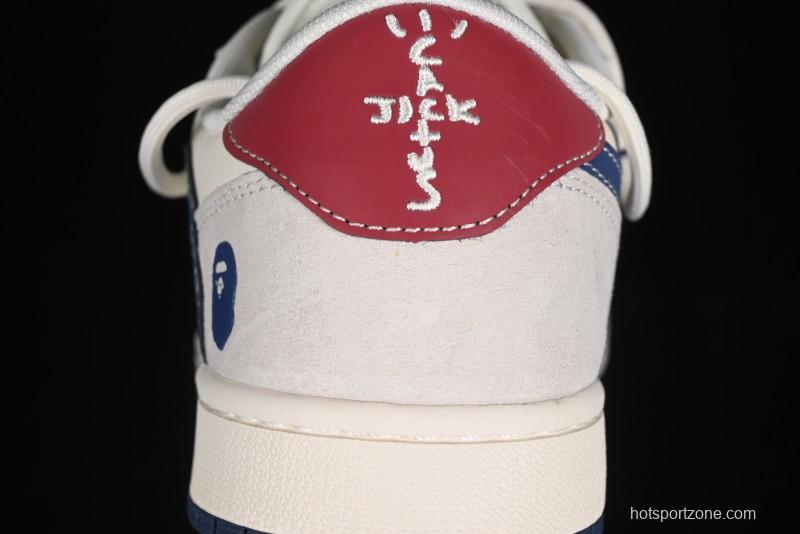 Nike Travis Scott x Fragment Design x Air Jordan 1 Low OG SP AJ1 Bape Collaboration - SJ0086-133