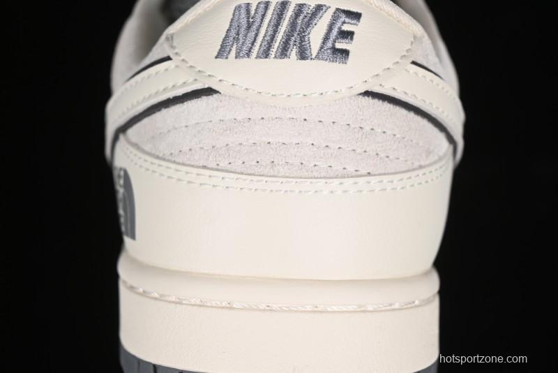 Nike SB Dunk Low The North Face Collaboration - Cement Grey Pig Anniversary High-End Custom Low-Top Casual Skate Shoes - XX2025-326