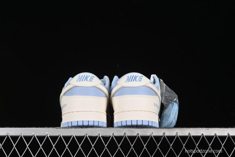 Nike SB Dunk Low Burberry Collaboration - Bondi Blue Anniversary High-End Custom Low-Top Casual Sneakers - BB5252-601