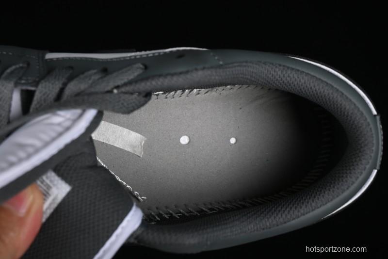 Nike Air Jordan 1 Low AJ1 Black Grey Low-Top Lifestyle Basketball Shoes - 553560-152