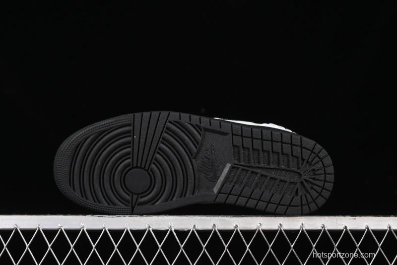 Nike Air Jordan 1 Low Method of Make Casual Sneakers with Metallic Grey Design - HM3689-001