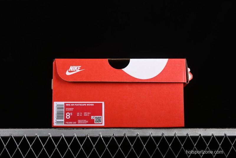 Nike Footscape Woven Asymmetrical Knit Low-Top Lifestyle Sneakers with Nike Air Cushion - FB1959-100