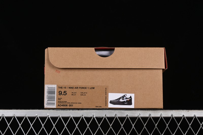Nike Off White x Air Force 1 Low OW Transparent Black - AO4606-001