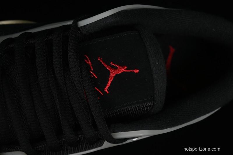 Nike Air Jordan 4 Remastered Sneakers in Black with Textile Mesh, Leather and Suede - FQ7939-006