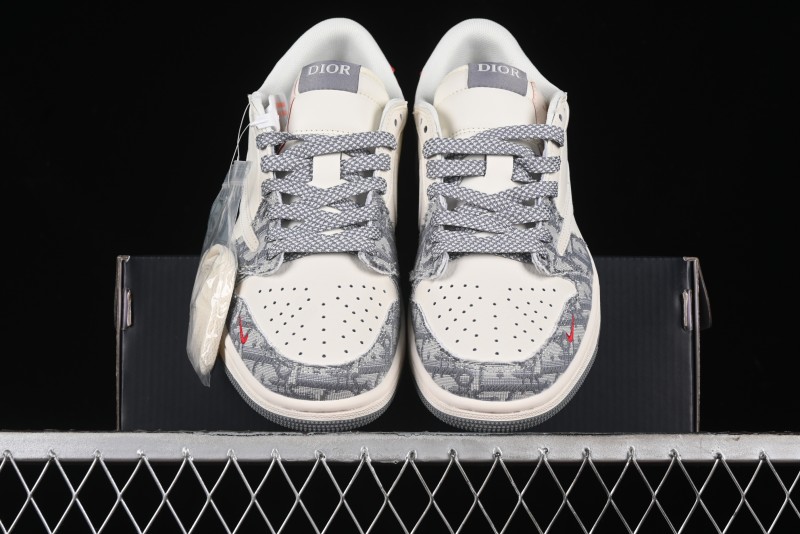 Nike Travis Scott x Fragment Design x Air Jordan 1 Low OG SP AJ1 Low Top Casual Sneakers - XY2688-113
