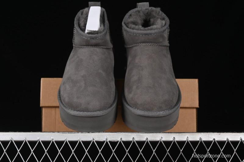 UGG Classic Ultra Mini Platform 3CM Wool Blend Mini Short Boots - 1135092