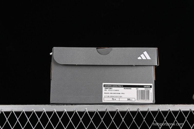 Adidas Adizero Adios Lightweight Breathable Low-Top Running Shoes - GW7261