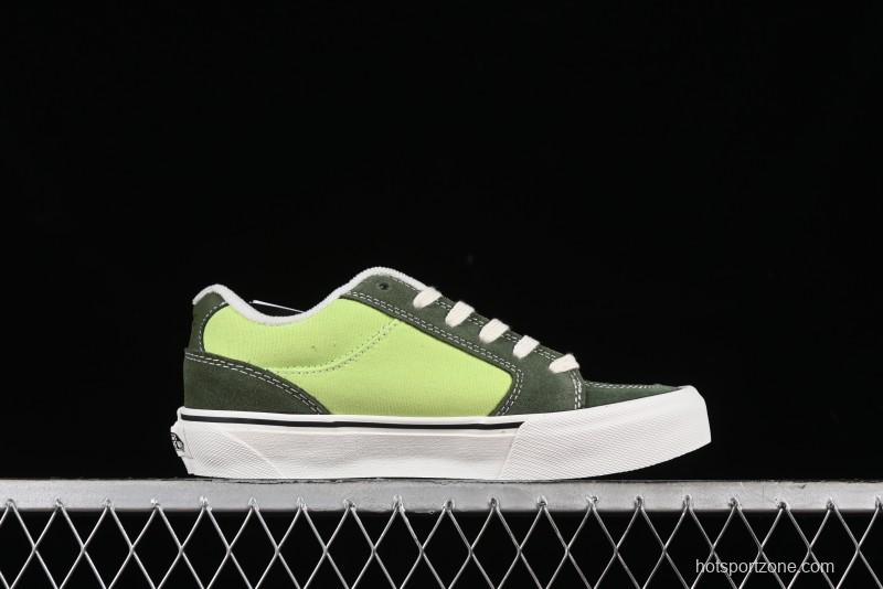 Vans Chukka Push Low-Top Skate Shoes with Slip-Resistant Sole in Apple Green - VN0008ZE08P