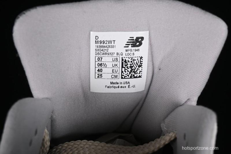 New Balance Made In USA M992 Series Classic Retro Casual Running Shoes - M992WT