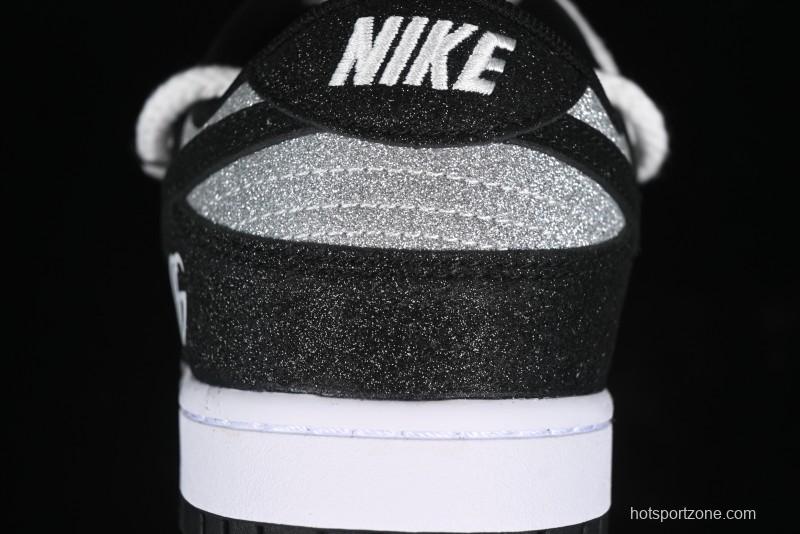 Nike SB Dunk Low Gucci Collaboration - Black Star Hook Anniversary High-End Custom Low-Top Casual Skate Shoes - SJ2068-268