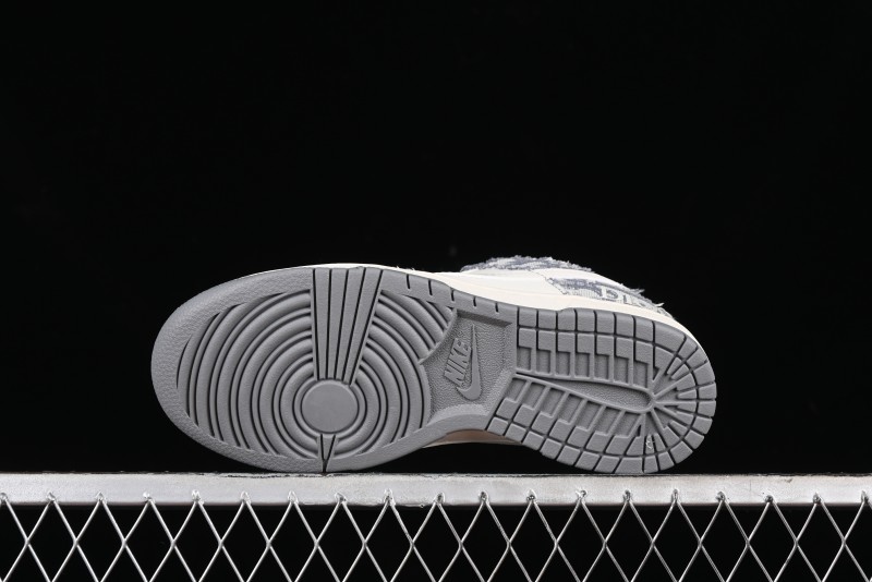 Nike SB Dunk Low Dior Collaboration - Suede Gray Anniversary High-End Custom Low-Top Casual Skate Shoes - XY1688-004