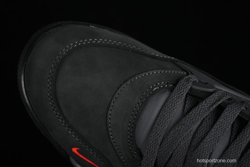 Nike Air Jordan 4 Remastered Retro Sneakers with Suede and Textile Upper - HF4334-004