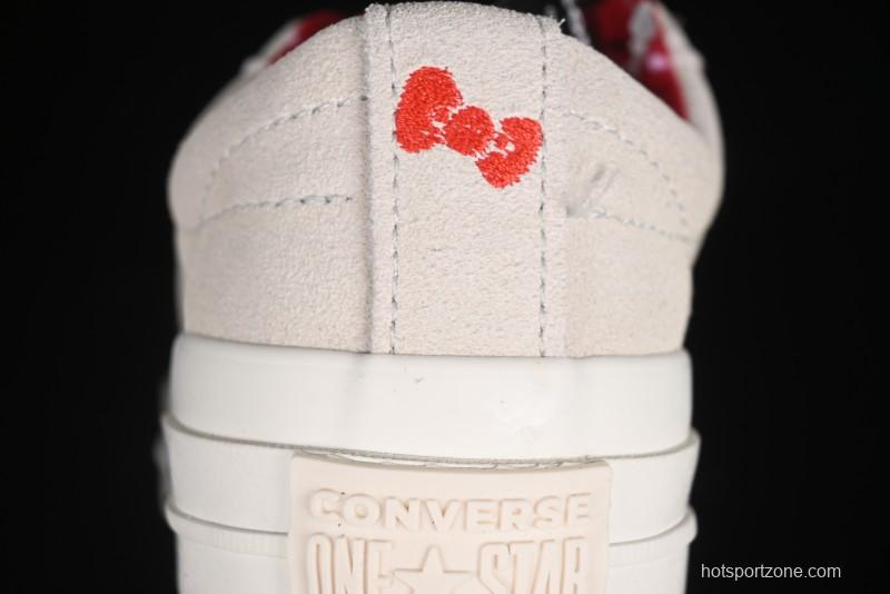 Converse One Star x Hello Kitty Low Top Casual Sneakers with Crystal Outsole and Replaceable Laces - 162937C