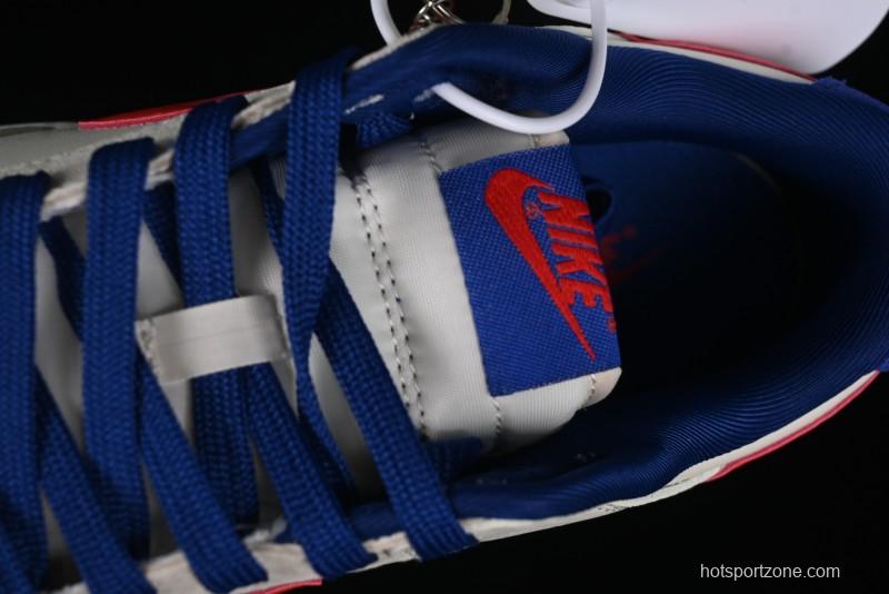 Nike SB Dunk Low Championship Collaboration - Off-White Red Swoosh Anniversary Custom Low-Top Casual Skate Shoes - KK1688-021