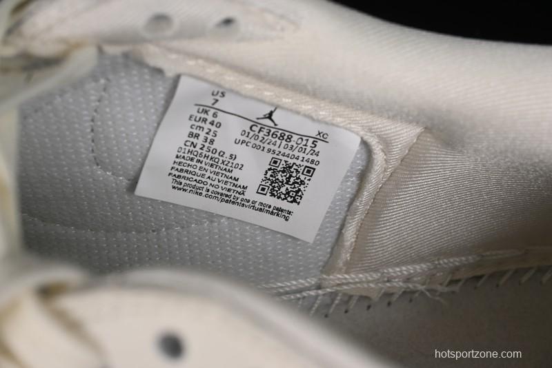 Nike Travis Scott x Fragment Design x Air Jordan 1 Low OG SP AJ1 Supreme Collaboration - CF3688-015