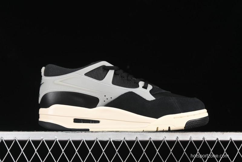 Nike Air Jordan 4 Remastered Sneakers in Black with Textile Mesh, Leather and Suede - FQ7939-006